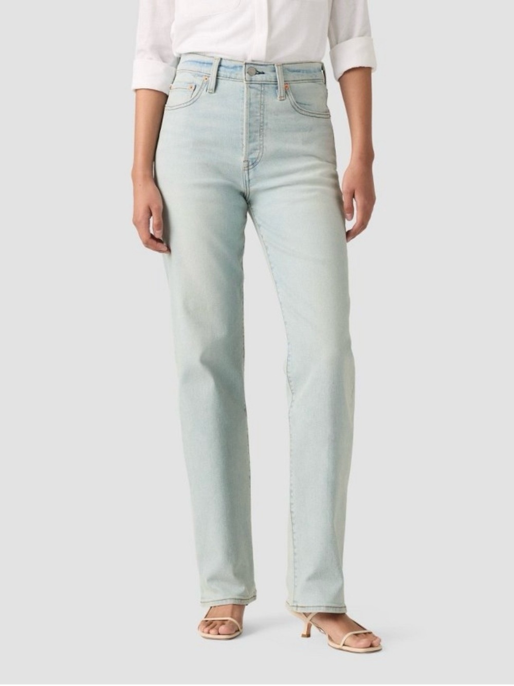 Levi’s Woman’s Ribcage High Rise Straight Leg Jeans 28X32 $75.00 NWT
